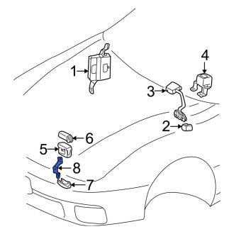 New OEM Relay Box Bracket Fits, 2004-2006 Lexus ES - Part # 8599933180