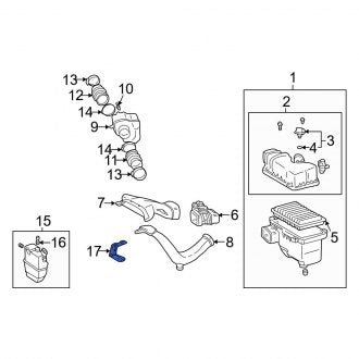 New OEM Engine Air Intake Resonator Bracket Fits, 2002-2006 Lexus ES - Part # 1711928040