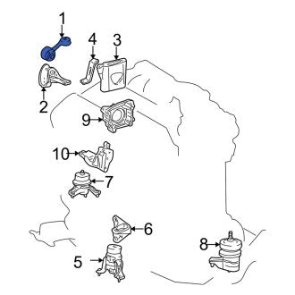 New OEM Engine Support Rod Fits, 2002-2006 Lexus ES - Part # 1236320120