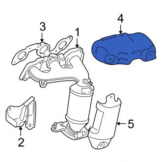 New OEM Exhaust Manifold Heat Shield Fits, 2002-2006 Lexus ES - Part # 1716820060