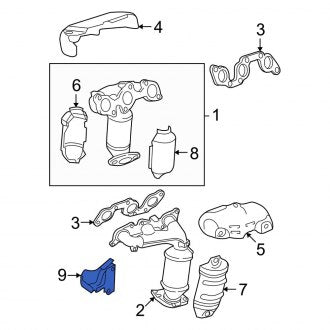 New OEM Exhaust Manifold Bracket Fits, 2002-2006 Lexus ES - Part # 1713920040