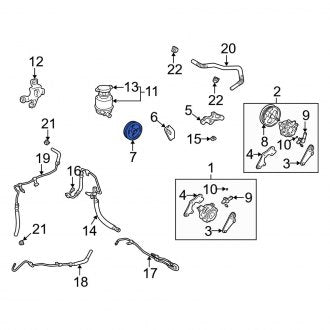 New OEM Power Steering Pump Pulley Fits, 2002-2006 Lexus ES - Part # 4431128110