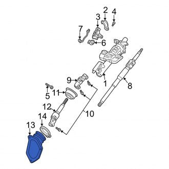 New OEM Steering Coupling Boot Fits, 2004-2006 Lexus ES - Part # 4502533090