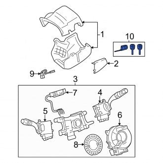 New OEM Ignition Lock Cylinder Fits, 2002-2006 Lexus ES - Part # 6905733331