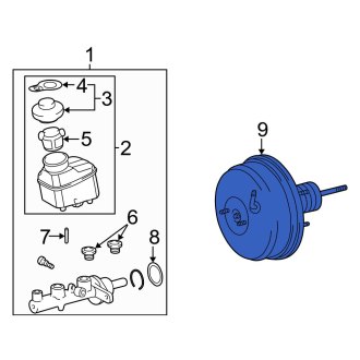 New OEM Power Brake Booster Fits, 2002-2006 Lexus ES - Part # 4461033690