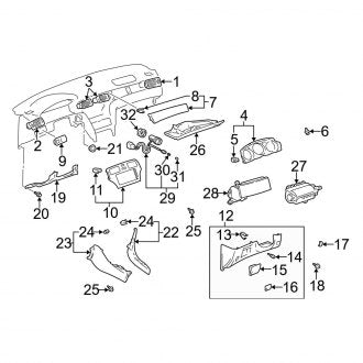 New OEM Courtesy Light Bulb Fits, 2002-2006 Lexus ES - Part # 9098111014