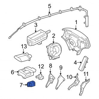 New OEM Air Bag Impact Sensor Fits, 2002 Lexus ES - Part # 8917306070