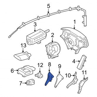 New OEM Front Right Air Bag Impact Sensor Fits, 2002-2003 Lexus ES - Part # 8986033070