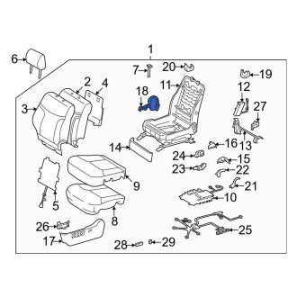 New OEM Front Left Inner Seat Trim Panel Fits, 2005-2006 Lexus ES - Part # 7186233050A1