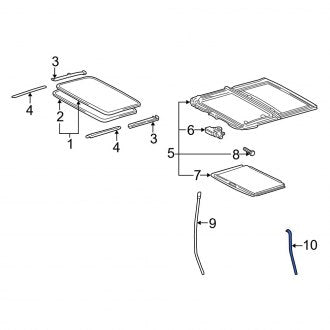 New OEM Rear Sunroof Drain Hose Fits, 2002-2006 Lexus ES - Part # 6324933080