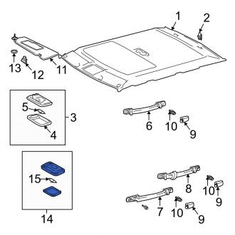 New OEM Sun Visor Light Fits, 2002-2004 Lexus ES - Part # 8134033140A0