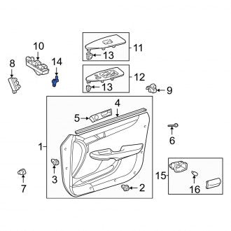 New OEM Front Door Jamb Switch Fits, 2002-2006 Lexus ES - Part # 8423160070