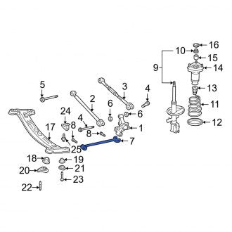 New OEM Rear Suspension Strut Rod Fits, 2003-2006 Lexus ES - Part # 4878048020