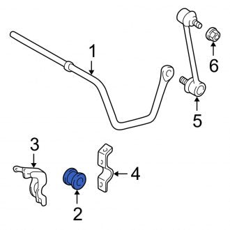 New OEM Rear Suspension Stabilizer Bar Bushing Fits, 2002-2004 Lexus ES - Part # 4881806160