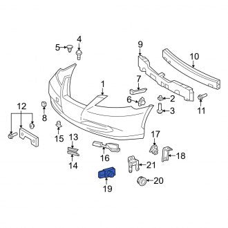 New OEM Front Parking Aid Sensor Fits, 2007-2009 Lexus ES - Part # 8934133110D0