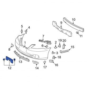 New OEM Front License Plate Bracket Fits, 2010-2012 Lexus ES - Part # 5211433250