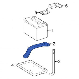 New OEM Battery Hold Down Fits, 2007-2012 Lexus ES - Part # 7440406040