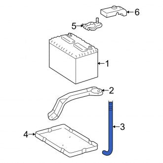 New OEM Battery Hold Down Stud Fits, 2007-2018 Lexus ES - Part # 7445106011