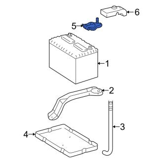 New OEM Battery Cable Terminal End Fits, 2007-2018 Lexus ES - Part # 9098205061