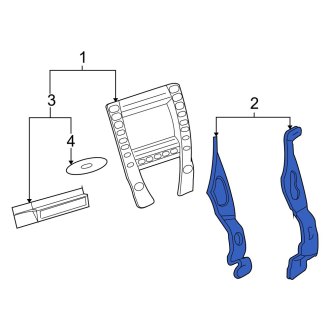 New OEM Left GPS Navigation System Bracket Fits, 2007-2012 Lexus ES - Part # 8621233220