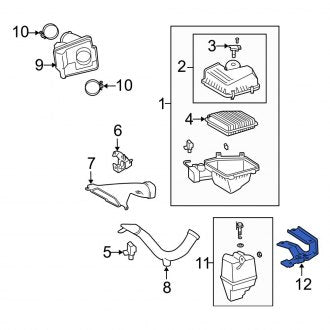 New OEM Air Cleaner Bracket Fits, 2007-2012 Lexus ES - Part # 171190P050