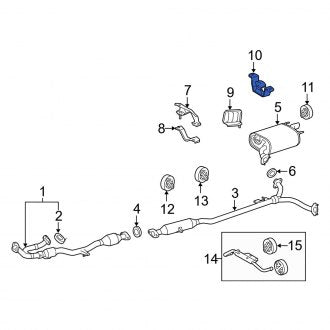 New OEM Exhaust System Hanger Bracket Fits, 2007-2018 Lexus ES - Part # 1758431030