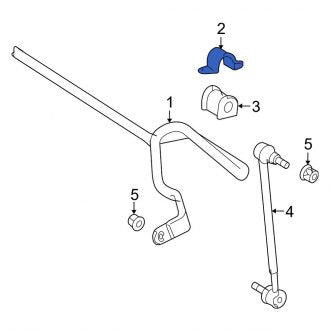 New OEM Front Suspension Stabilizer Bar Bracket Fits, 2002-2018 Lexus ES - Part # 4882406020