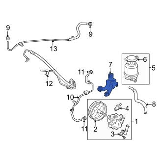 New OEM Power Steering Pump Bracket Fits, 2007-2012 Lexus ES - Part # 4439033021