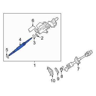 New OEM Upper Steering Shaft Fits, 2007-2012 Lexus ES - Part # 4521033170