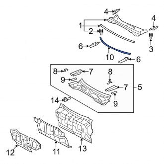 New OEM Sound Absorber Fits, 2007-2012 Lexus ES - Part # 5578333070