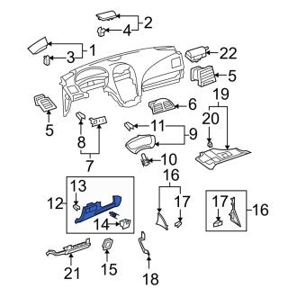 New OEM Instrument Panel Trim Panel Fits, 2007-2009 Lexus ES - Part # 5544633180