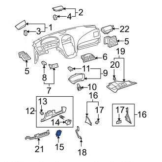 New OEM Steering Column Switch Housing Fits, 2010-2012 Lexus ES - Part # 5544733130A1