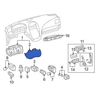 New OEM Instrument Panel Lens Fits, 2007-2012 Lexus ES - Part # 8385233B70