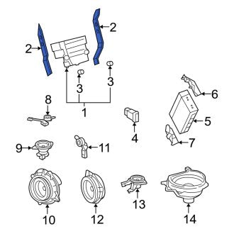 New OEM Right Radio Bracket Fits, 2007-2012 Lexus ES - Part # 8621133191