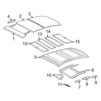 New OEM Sunroof Motor Bracket Fits, 2007-2012 Lexus ES - Part # 6323133050