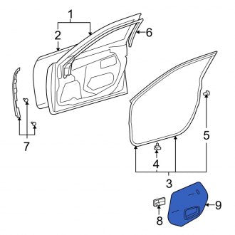 New OEM Front Right Door Access Cover Fits, 2007-2012 Lexus ES - Part # 6783133100