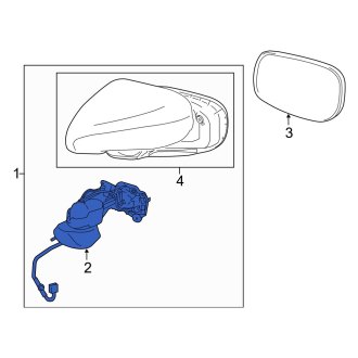 New OEM Front Right Door Mirror Drive Motor Fits, 2007 Lexus ES - Part # 8790833711B1