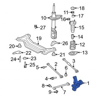 New OEM Rear Left Suspension Knuckle Fits, 2002-2012 Lexus ES - Part # 4230506100