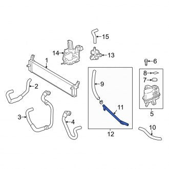 New OEM Drive Motor Inverter Coolant Line Fits, 2013-2018 Lexus ES - Part # G922533060