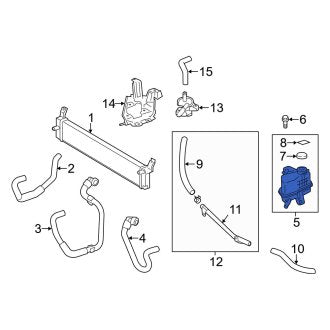 New OEM Drive Motor Inverter Coolant Reservoir Fits, 2016-2018 Lexus ES - Part # G92A033011