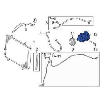 New OEM A/C Compressor Fits, 2013-2018 Lexus ES - Part # 8832006190