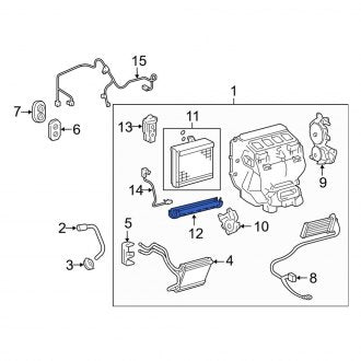 New OEM Lower HVAC Unit Case Cover Fits, 2013-2015 Lexus ES - Part # 8889933050