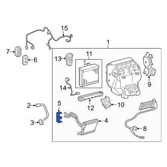 New OEM HVAC Heater Core Clamp Fits, 2007-2024 Lexus ES - Part # 8712433070