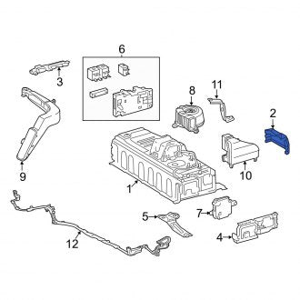 New OEM Drive Motor Battery Pack Cover Fits, 2013-2015 Lexus ES - Part # G92Q633010