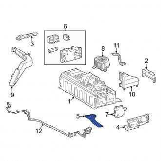 New OEM Left Lower Drive Motor Battery Pack Bracket Fits, 2013-2018 Lexus ES - Part # G920C33020