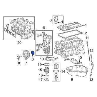 New OEM Rear Engine Crankshaft Seal Fits, 2014-2018 Lexus ES - Part # 9031189015