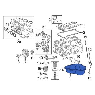 New OEM Engine Oil Pan Fits, 2013-2018 Lexus ES - Part # 121010V010