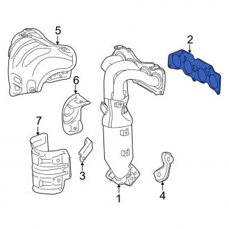 New OEM Exhaust Manifold Gasket Fits, 2013-2018 Lexus ES - Part # 171730V010