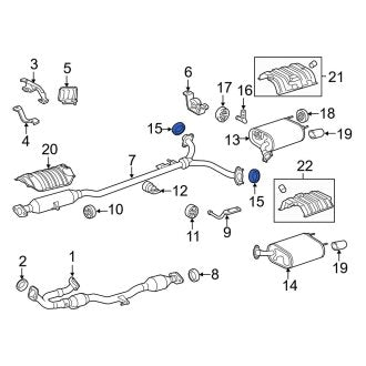 New OEM Exhaust Muffler Gasket Fits, 1992-1995, 2007-2018 Lexus ES - Part # 9008043028