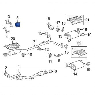 New OEM Exhaust System Hanger Bracket Fits, 2007-2018 Lexus ES - Part # 1750631090